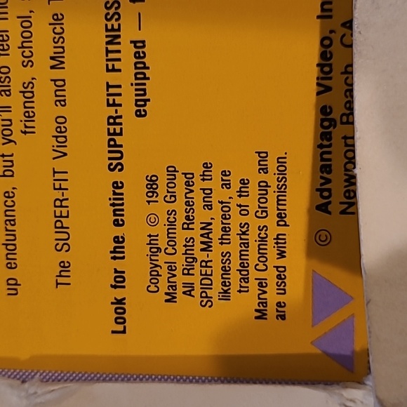 Spiderman super-fit youth fitness video. 1986. Rare. - Picture 6 of 6